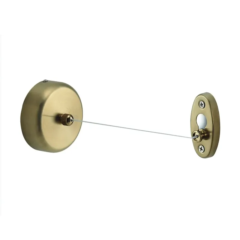 Filo stendibiancheria riavvolgibile in acciaio inox oro matt Tullo Super Prezzo