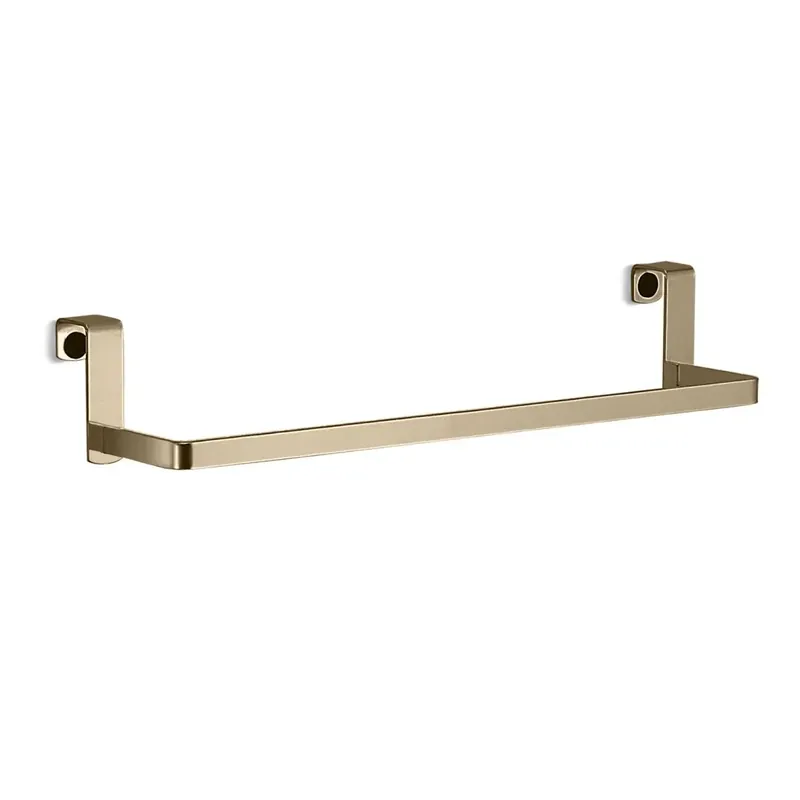 Promozione Esclusiva Portasalviette sopra porta o mobile in acciaio inox oro matt Tosca