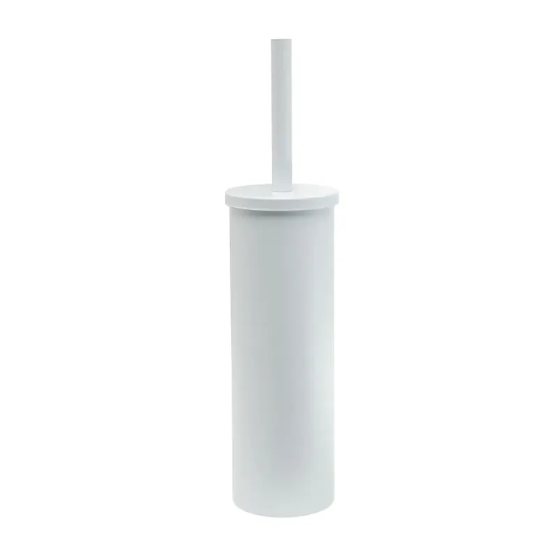 Offerta Limitata Scopino WC da terra bianco opaco in acciaio inox Tahiti