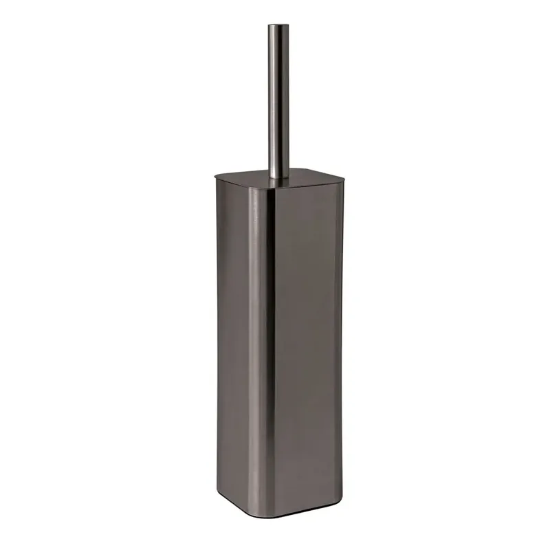 Occasione Scopino WC da terra in acciaio inox gun metal Tahiti