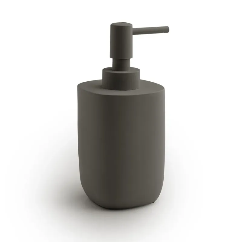 Promo Stagionale Dispenser sapone in resina gun metal opaco Yucca