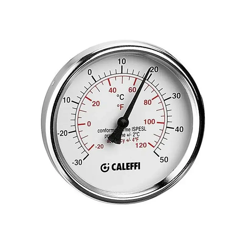 Thermomètre de refroidissement avec connexion arrière 1/2" Caleffi 687 Scelto Dai Clienti