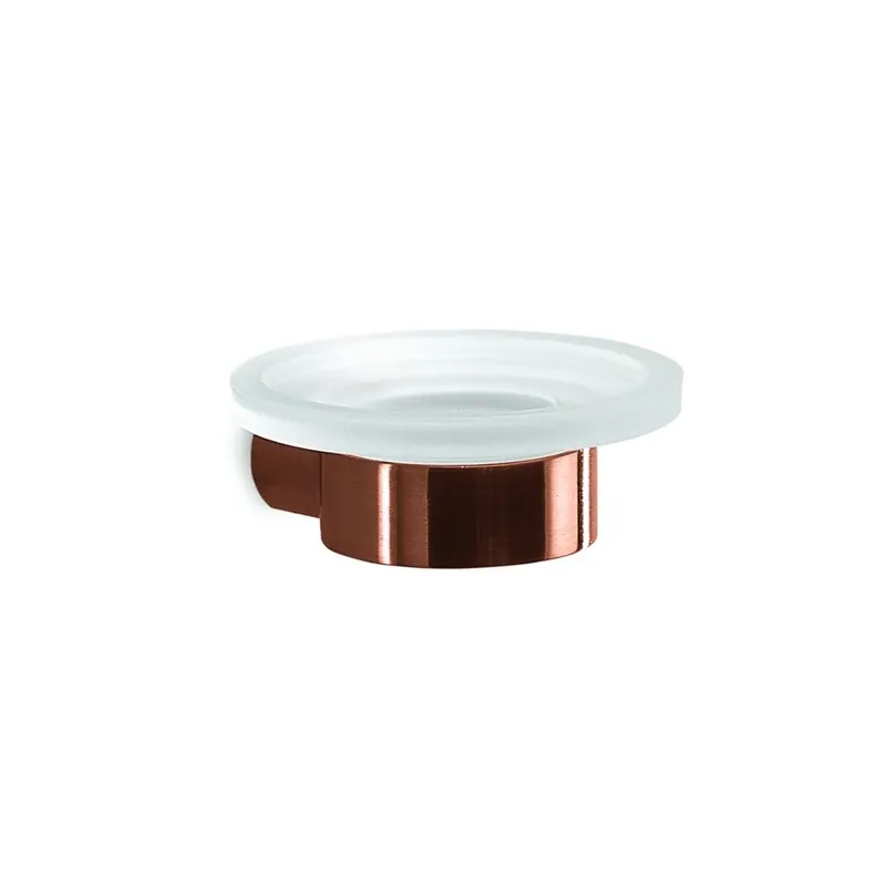 Acquista Ora Portasapone da muro oro rosa in ottone, acciaio inox e vetro satinato Palazzo