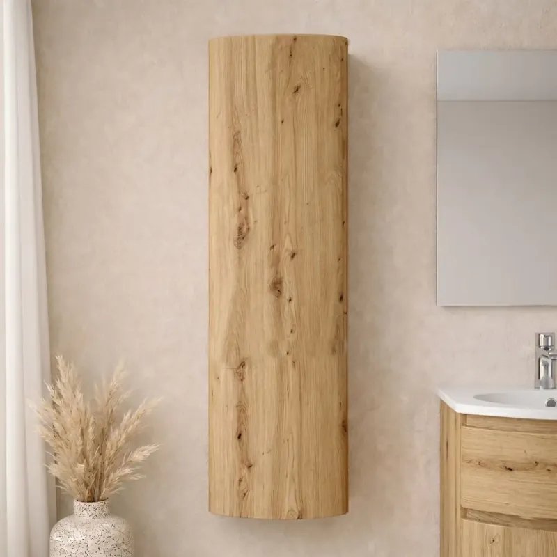 Colonna bagno rovere oro sospesa moderna salvaspazio Los Angeles Prezzo Scontato