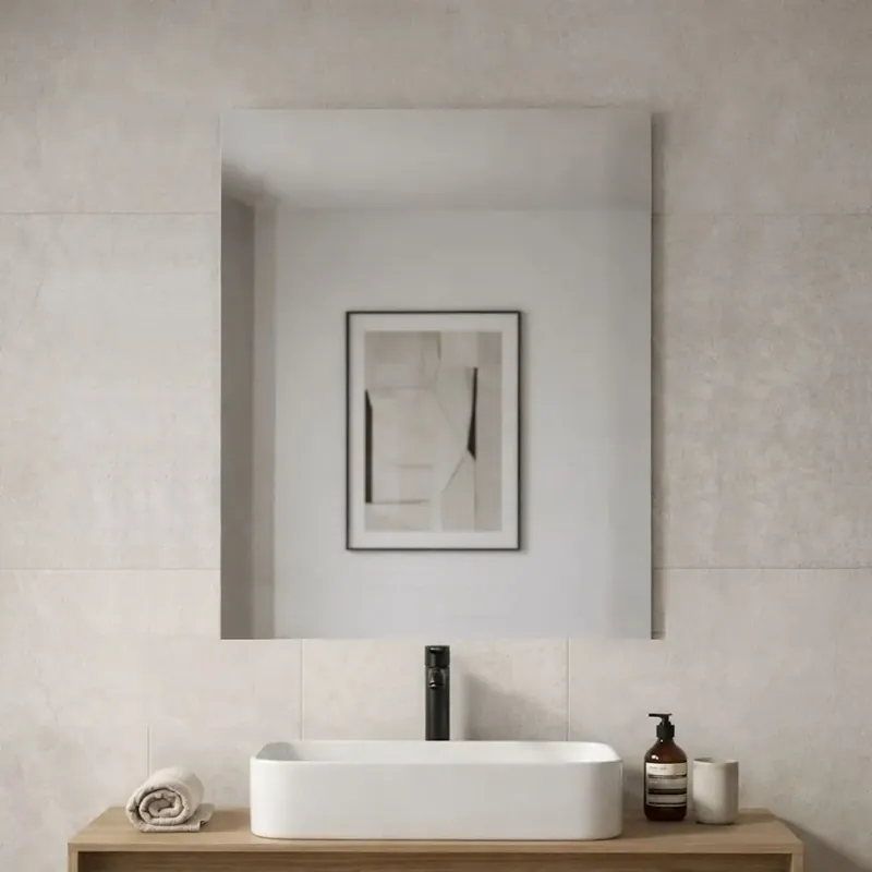 Professionale Specchio semplice 90x110 filo lucido bordo levigato