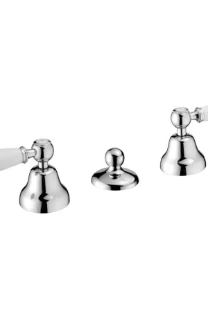 Nuova Collezione Robinet double levier pour bidet 3 trous vidage 1"1/4 Porta & Bini Queen 12156CR