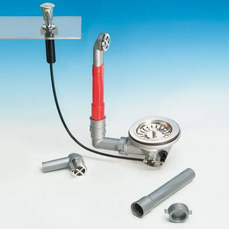 Offerta Speciale Bonde PANIER à commande par poussée et trop-plein, version ronde, raccord Ø1"1/2 Gaz LIRA 1755.270