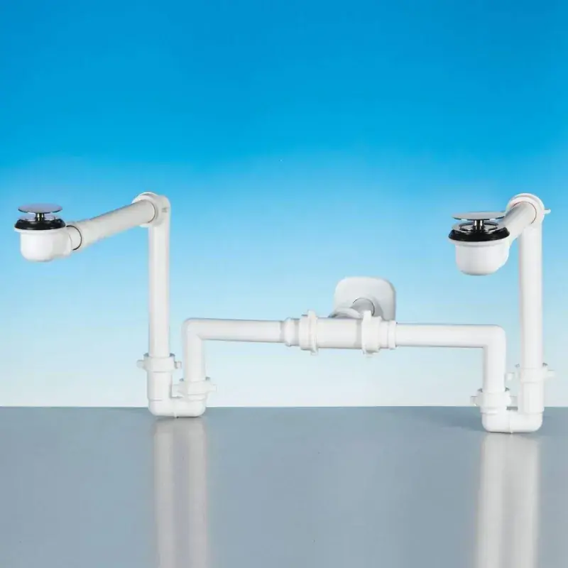 Vidage peu encombrants pour éviers doubles lira A.3200.90 Occasione Imperdibile