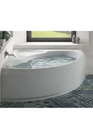 Economico Baignoire d‘angle avec bain à remous 150 x 150 cm Jacuzzi Project