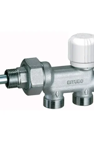 Vanne bitube thermostatisable chromée FAR 1430 Solo Oggi