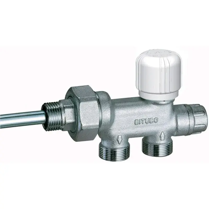 Vanne bitube thermostatisable chromée FAR 1430 Solo Oggi