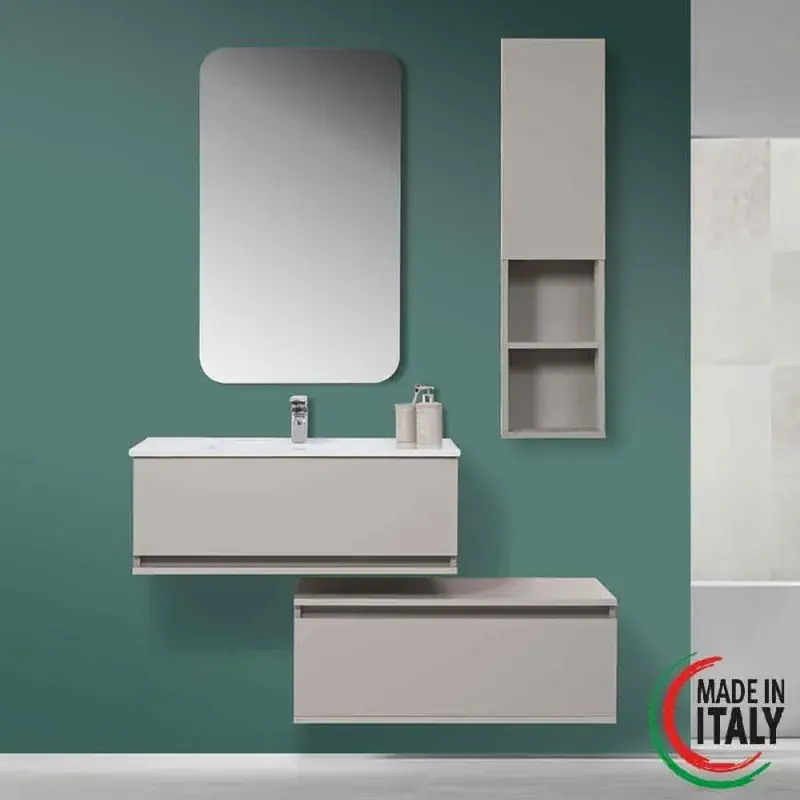 Occasione Imperdibile Composition de salle de bain suspendue séparée 90 cm Feridras Pastello 803004