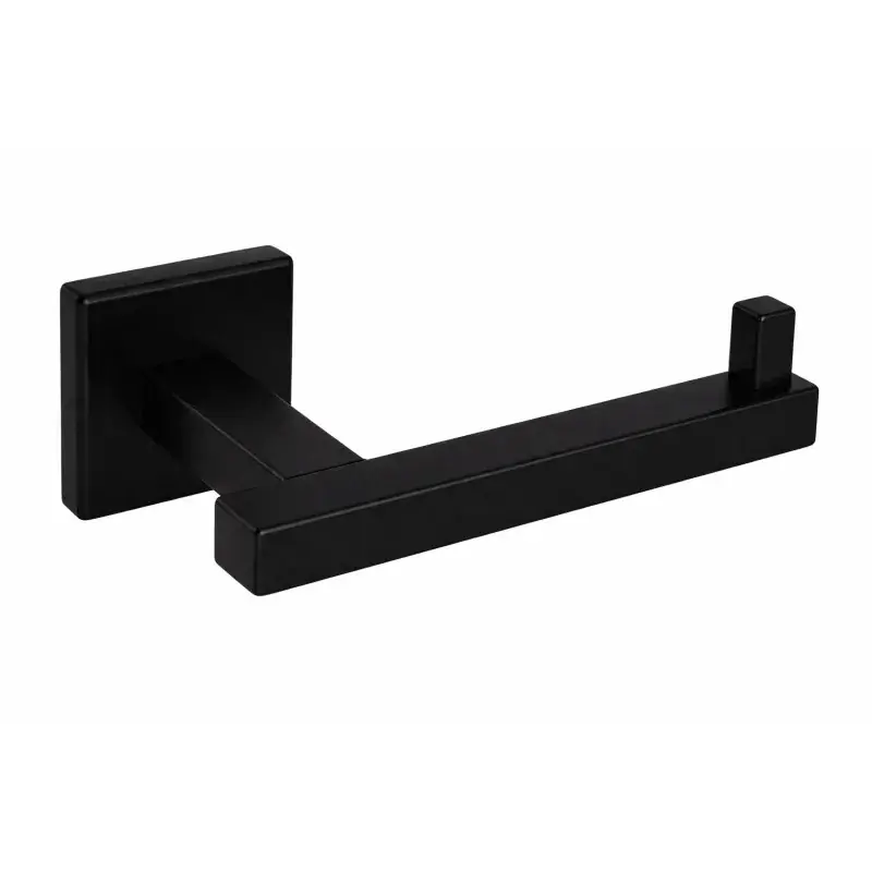 Sconto Porte-rouleau de papier toilette carré noir mat, mural Capannoli Nook NK107 MM