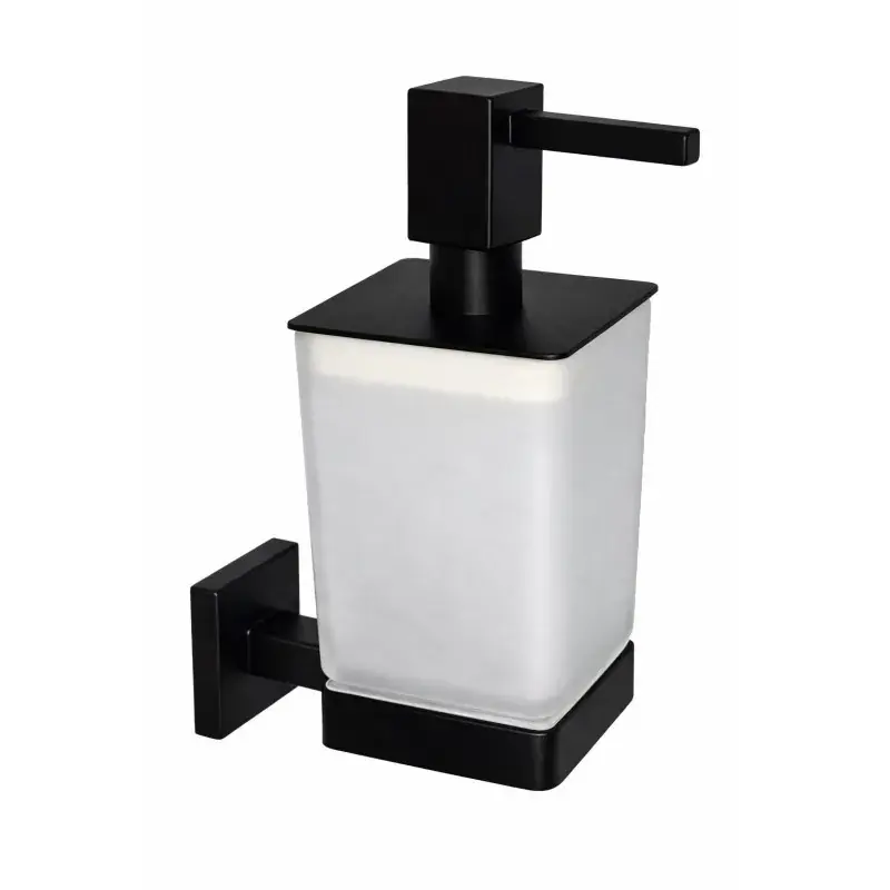 Non Perdere Distributeur carré, couleur noir mat, installation murale Capannoli Nook NK116 VSMM