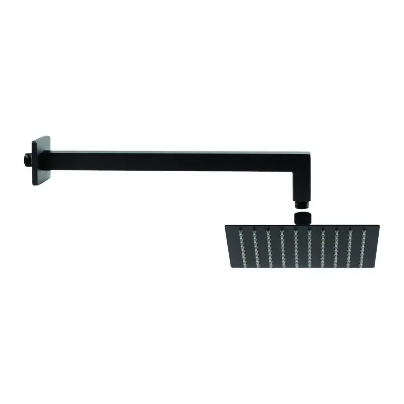 Set de douche pommeau 25x25 cm bras 35 cm noir mat Tecom KITSOFQ2NO Offerta