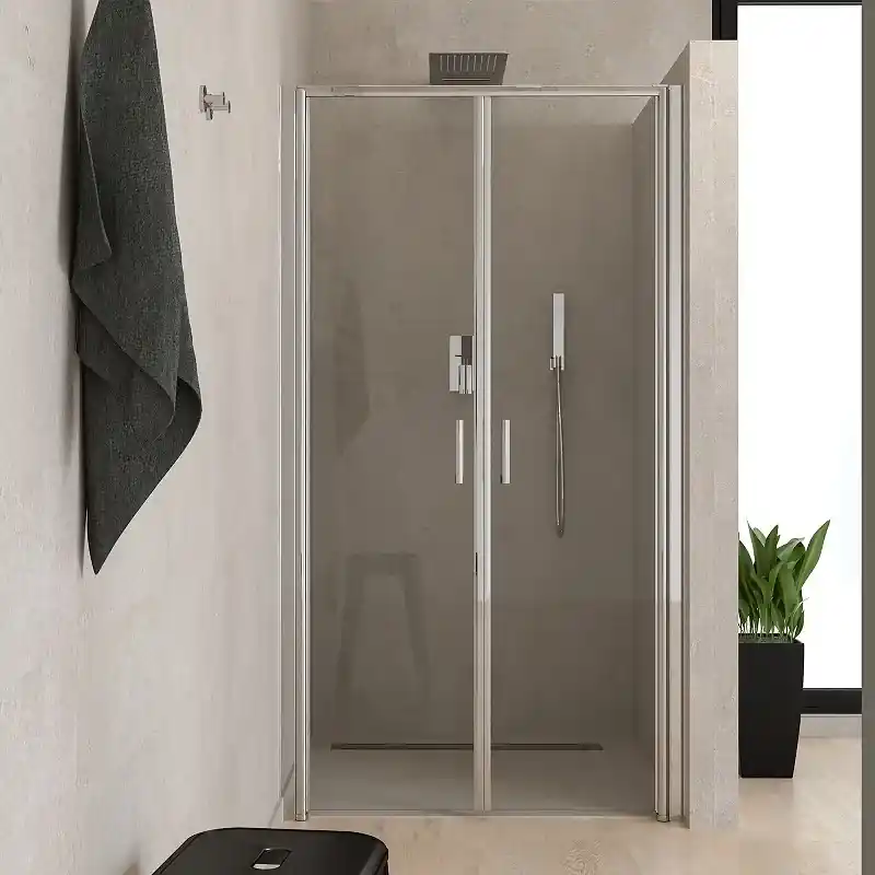 Porte de carré pour niche 90 cm verre transparent Ercos Gold BBPLATPS90 Acquista Ora