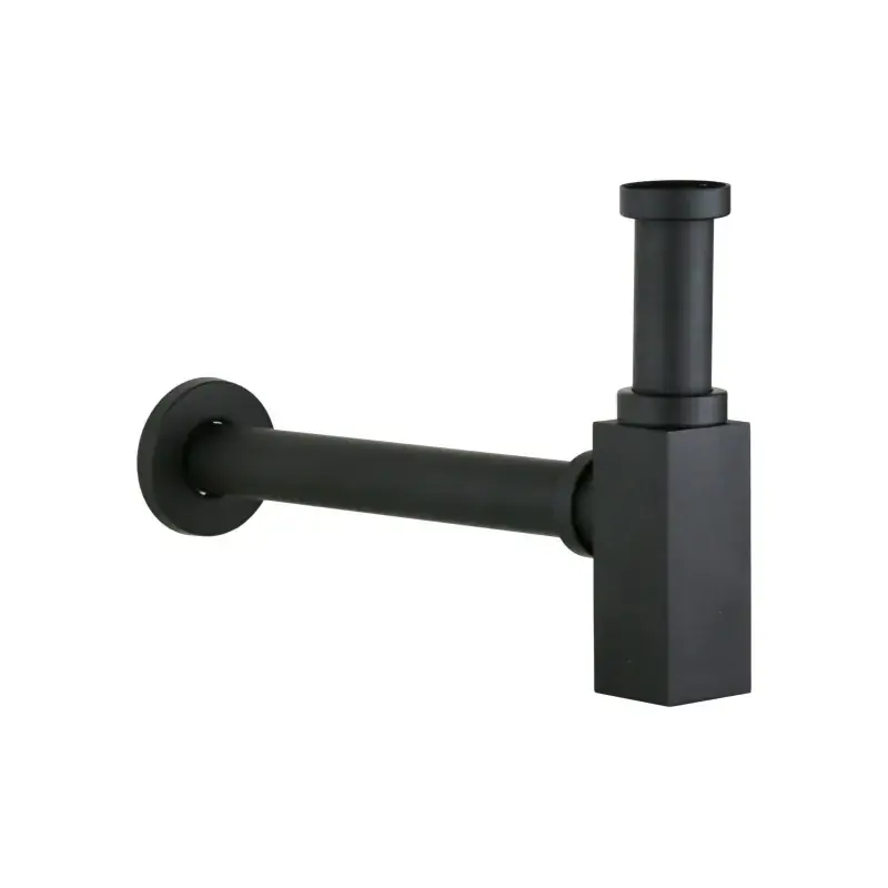 Siphon pour vasque modèle noir mat Ercos BTSCAKVR41 Saldi