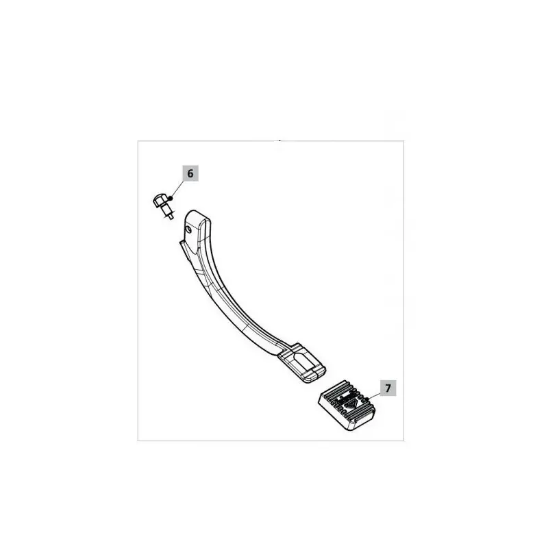 Axe hexagonal de réglage du levier de pédale Idral 02098 Scelto Dai Clienti