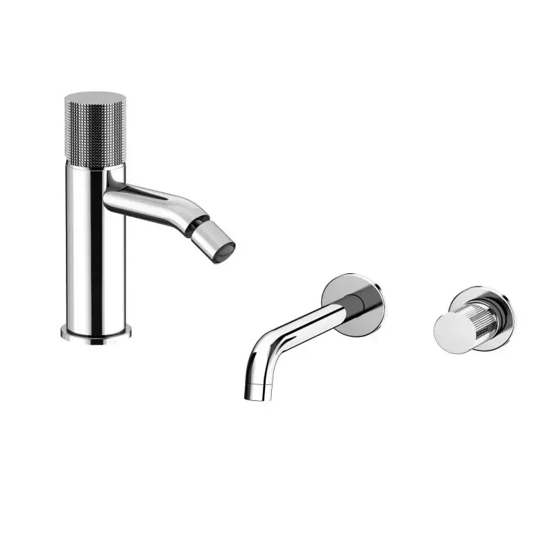 A Buon Prezzo Kit salle de bain avec mitigeur lavabo mural et mitigeur bidet Paini Cox Grip KITGRIP4
