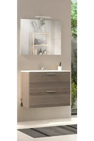 Direttamente Dal Produttore Meuble de salle de bain suspendu couleur cordoba 80 cm Vitra MIASET80C