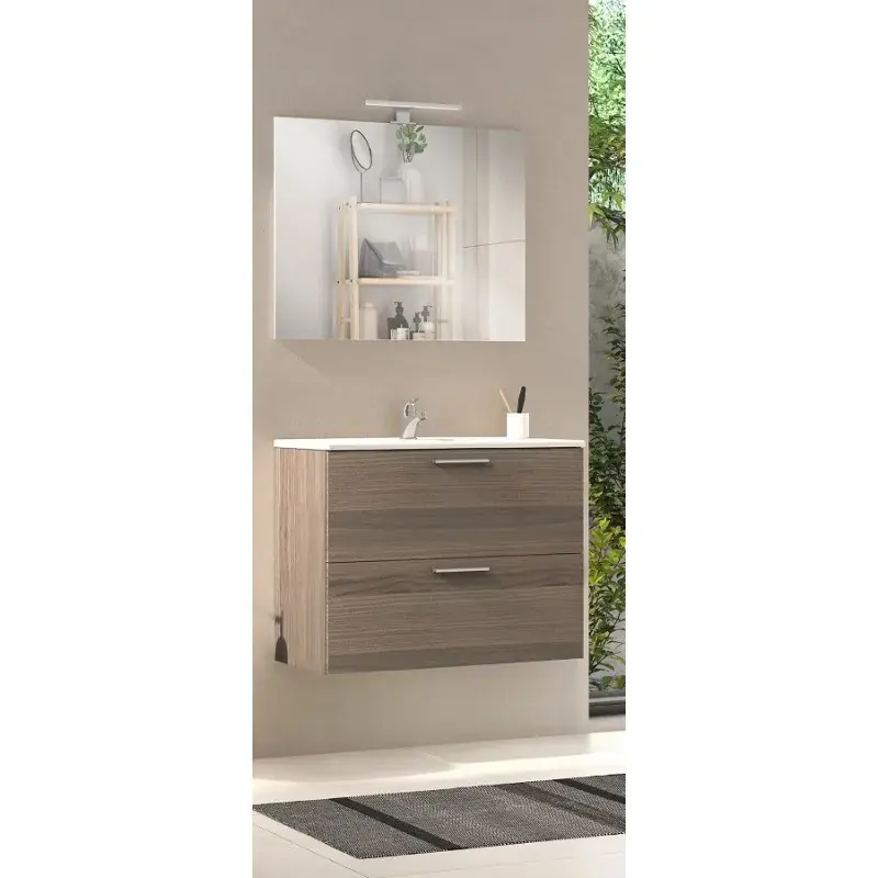 Direttamente Dal Produttore Meuble de salle de bain suspendu couleur cordoba 80 cm Vitra MIASET80C