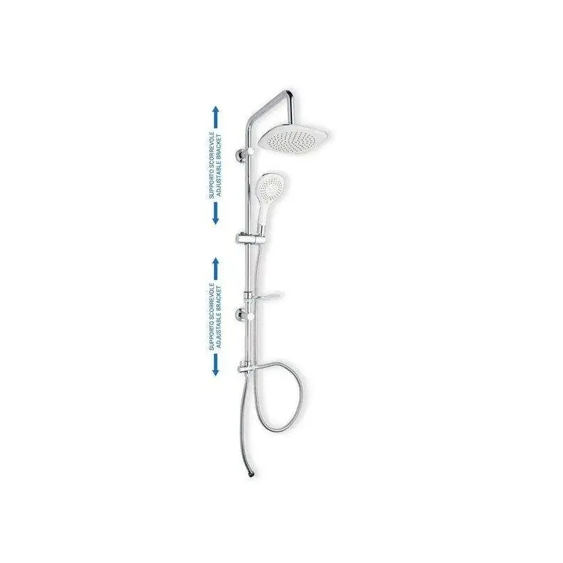 Novità Colonne de douche sans mitigeur avec supports coulissants Sphera