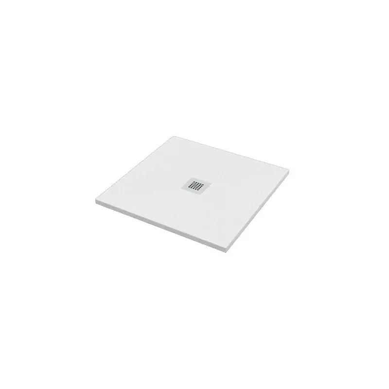 Receveur de douche carré 80x80 cm coloris blanc effet pierre Ercos Stone BPMAROSTON8080 Vendita Finale