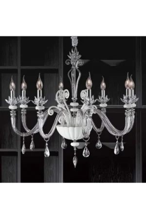 Lampadario in cristallo moderno 8 luci Design Swarovsky Adriana Offerta