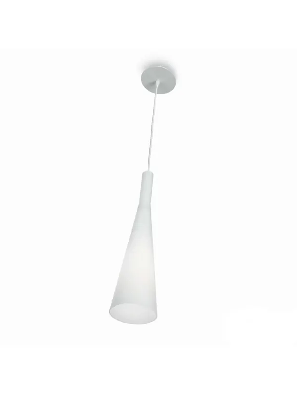 Bestseller Lampadario moderno 1 luce in vetro bianco DL0684