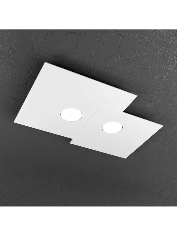 Consegna Rapida Plafoniera moderna 2 luci design tpl 0591