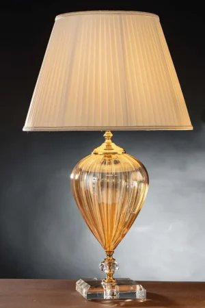 Lume grande in cristallo oro classico 1 luce Design Swarovsky Etrusca Ultimissimo Modello