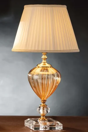 Nuovo Arrivo Lumetto piccolo in cristallo oro classico 1 luce Design Swarovsky Etrusca