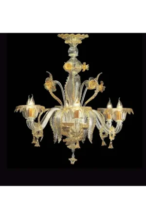Lampadario murano di venezia 5 luci 6823/5 Promozione Esclusiva
