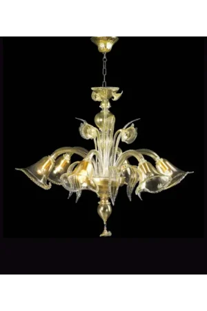 Esclusivo Lampadario murano di venezia 5 luci 6193/5