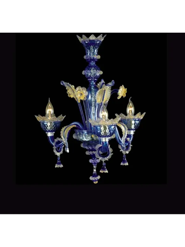 Lampadario murano di venezia 3 luci 7437/3 Nuova Collezione