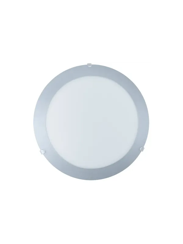 Esclusivo Plafoniera classica in vetro bianca argento GL0914