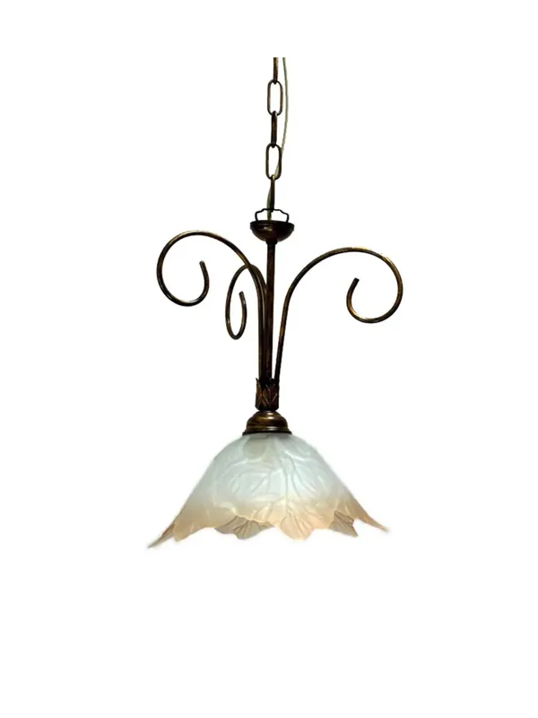 Lampadario classico in ferro battuto 1 luce Elegante Più Venduto