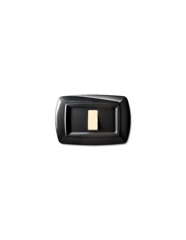 Placca tondo 4 fori tecnopolimero adattabile ticino magic 2594n nero Nuovo Arrivo