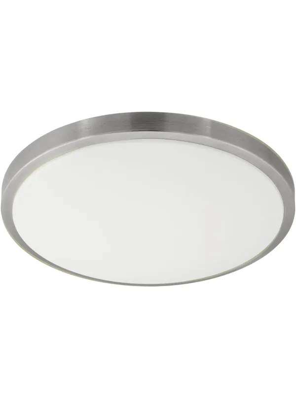 Offerta Lampo Plafoniera a led moderna bianca e nickel GL0947