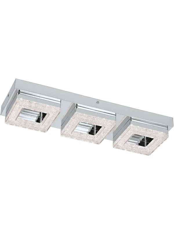 Consegna Rapida Plafoniera a led moderna cromata GL0979