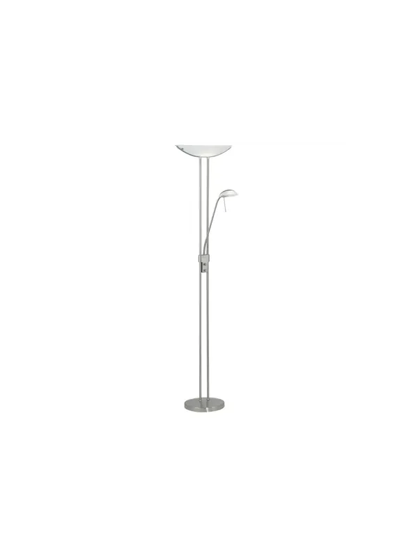 Piantana moderna 2 luci nickel GL1019 Non Perdere