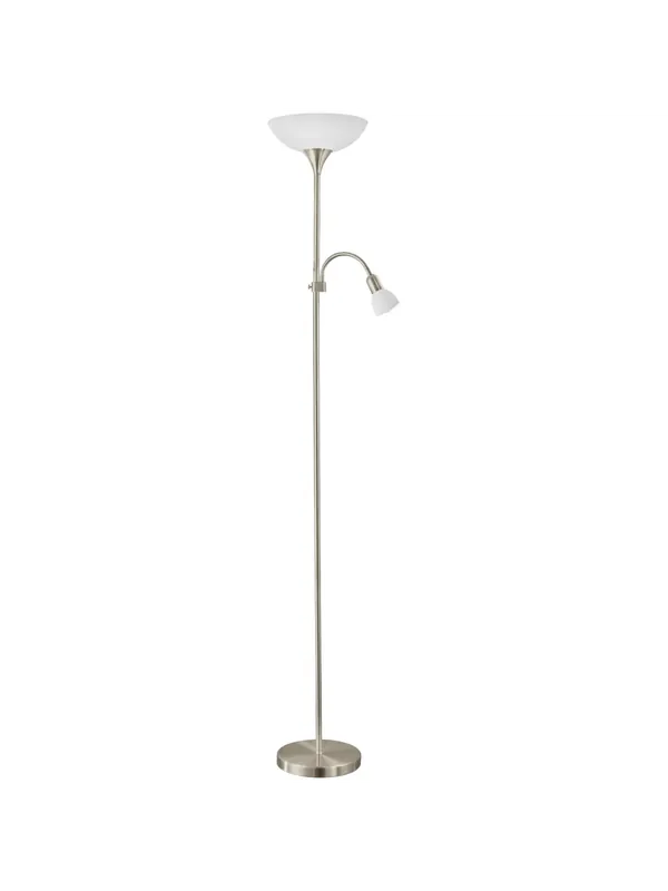 Saldi Piantana moderna nickel 2 luci GL1020