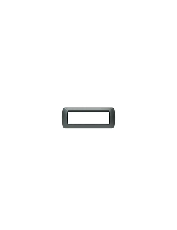 Placca living international 7p acciaio scuro L4807AC bticino Occasione