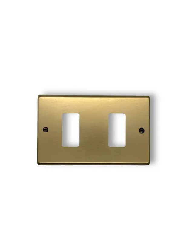 Placca bronzo alluminio 2fori su 503 2512 magic 351/2 Prezzo Conveniente