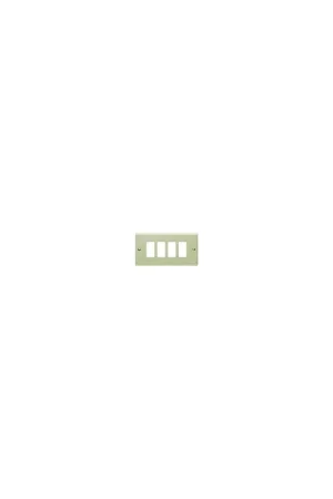Placca alluminio inox serie magic 4 fori 350/4 su scatola 504e Spedito Oggi