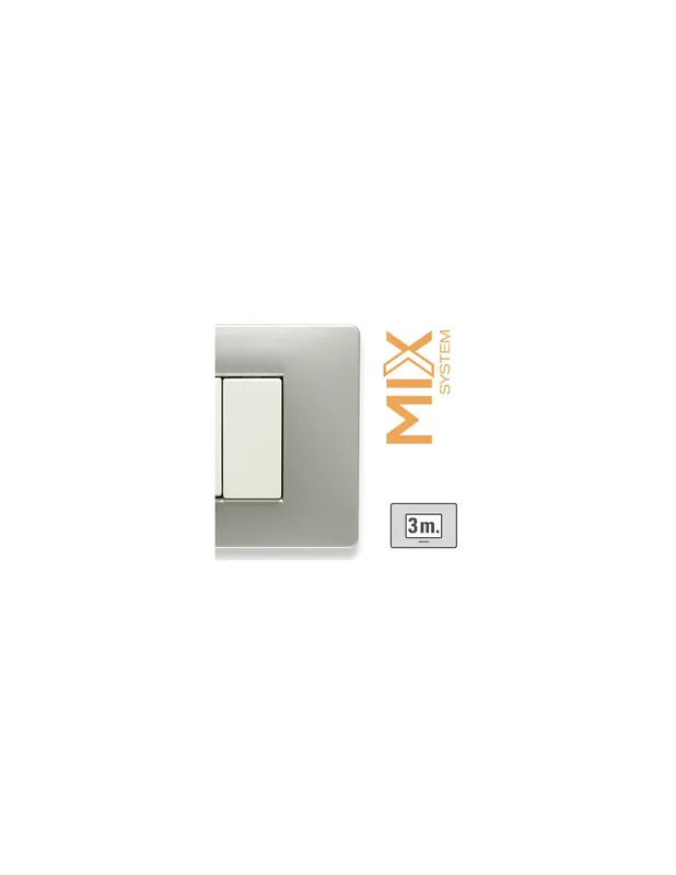 Placca copri interruttore mix 3 posti grey moon master Quantità Limitata