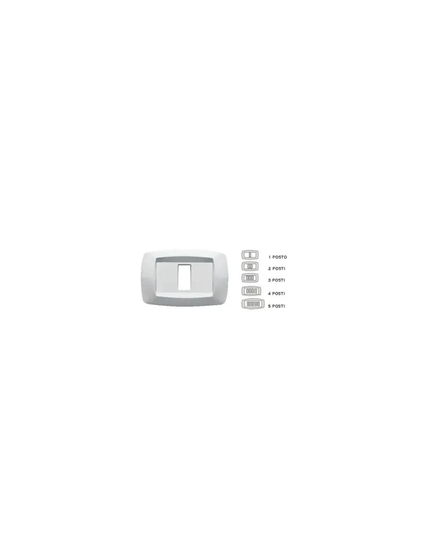 Placca coprinterruttore modi1 posto md101 bianco master Prezzo Scontato