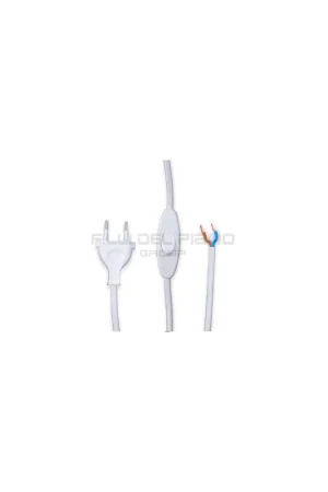 Cavo elettrico piatto cablaggio lumi da tavolo cm.200 bianco Di Tendenza