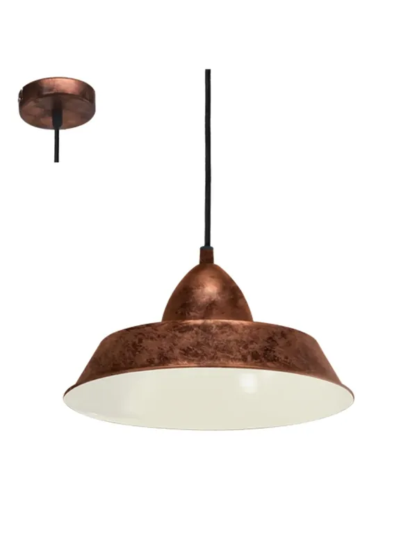 Lampadario vintage 1 luce rame GL1130 Miglior Prezzo