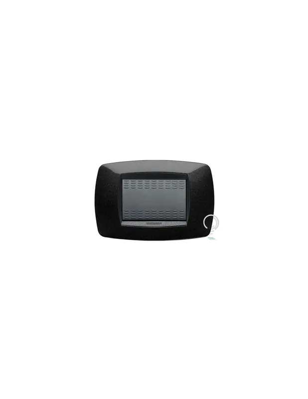 Popolare Placca serie modo 3 posti nero 39tc203 master